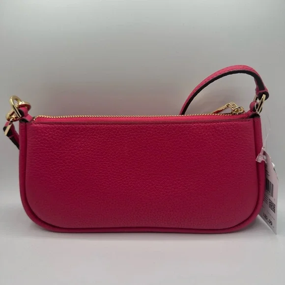 kate spade Hot Pink Leather Shoulder Bag with Gold Hardware - Picture 3 of 8